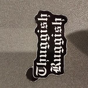 Thuggish Ruggish die-cut vinyl sticker
